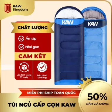 Túi ngủ gấp gọn KAW KINGDOM đa năng - Nhẹ 1.3kg, ấm áp, dễ mang theo - Giảm 670k còn 335k 1