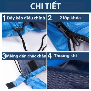Túi Ngủ Văn Phòng Trần Bông KAW Chống Thấm Giữ Nhiệt Tốt Giá Rẻ 289k 6