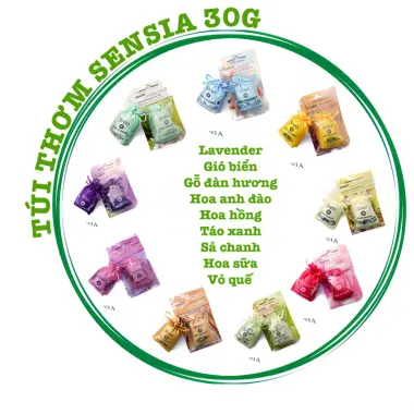 Túi Thơm SENSIA - Giảm 21% - Mùi Gió Biển, Lavender, Gỗ Đàn Hương - Chỉ 36000đ 4