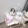 Túi Xách Nữ Đeo Chéo Mini Dáng Trống In Mèo Da PU Phong Cách Hàn Quốc Giá Rẻ 74k 1