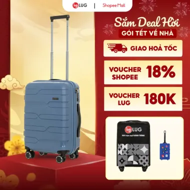 Vali Du Lịch LUG LS802 Chống Bể Vỡ Khóa TSA, Giá Rẻ 990k - Xách Tay 20inch, Ký Gửi 24inch