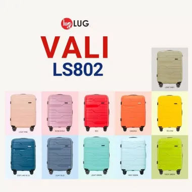 Vali Du Lịch LUG LS802 Chống Bể Vỡ Khóa TSA, Giá Rẻ 990k - Xách Tay 20inch, Ký Gửi 24inch