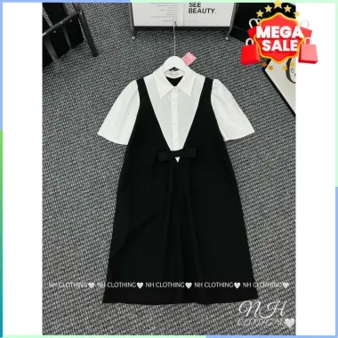 Váy Công Sở Sơ Mi Cổ Đức Babydoll Sang Trọng Mùa Hè Giá CỰC SỐC 182k Váy Công Sở Sơ Mi Cổ Đức Babydoll Sang Trọng Mùa Hè Giá CỰC SỐC 182k