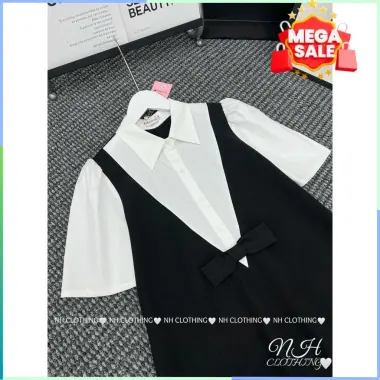 Váy Công Sở Sơ Mi Cổ Đức Babydoll Sang Trọng Mùa Hè Giá CỰC SỐC 182k 2 Váy Công Sở Sơ Mi Cổ Đức Babydoll Sang Trọng Mùa Hè Giá CỰC SỐC 182k 2