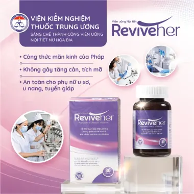 Viên Uống Nội Tiết Hoa Bia ReviveHer Giúp Cân Bằng Nội Tiết, Điều Hòa Kinh Nguyệt, Ít Kinh, Mất Kinh 11