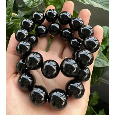 Vòng chuỗi đá mã não đen mệnh Thủy Mộc giá rẻ chỉ 49k - Mang lại bình an và thịnh vượng 5