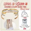 Vòng Cuff Đôi Khắc Tên - Tặng Nhẫn Đôi & Hộp Đẹp - Giá Chỉ 196800 Vnđ 2