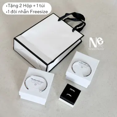 Vòng Cuff Đôi Khắc Tên - Tặng Nhẫn Đôi & Hộp Đẹp - Giá Chỉ 196800 Vnđ 4 Vòng Cuff Đôi Khắc Tên - Tặng Nhẫn Đôi & Hộp Đẹp - Giá Chỉ 196800 Vnđ 4
