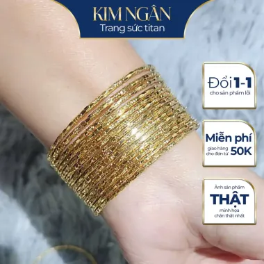 Vòng Ximen Nữ Mắc Trúc 7 Chiếc Không Gỉ - Giảm 25% Chỉ 109k tại Kim Ngân