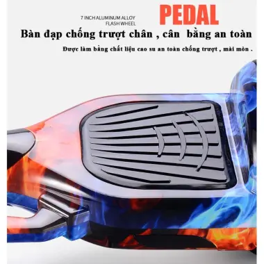 Xe Cân Bằng Điện, Xe Điện Cân Bằng 2 bánh lớn 6.5 inch - Nhạc - Bluetooth tặng miếng bảo vệ + tay cầm cao cấp 4