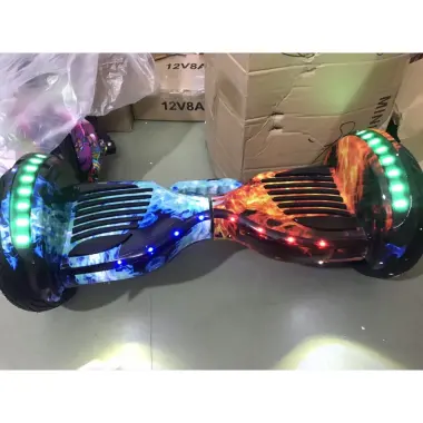 Xe Cân Bằng Điện, Xe Điện Cân Bằng 2 bánh lớn 6.5 inch - Nhạc - Bluetooth tặng miếng bảo vệ + tay cầm cao cấp 8