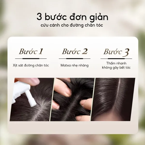 Công dụng và thành phần chính của xịt dưỡng Lab on Hair – Giấm táo, Redensyl và peptide