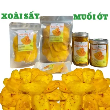 Xoài Sấy Dẻo Muối Ớt Healthy - Giảm Cân, Ăn Vặt Ít Đường, Chua Ngọt Nguyên Miếng 1kg 3 Xoài Sấy Dẻo Muối Ớt Healthy - Giảm Cân, Ăn Vặt Ít Đường, Chua Ngọt Nguyên Miếng 1kg 3