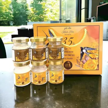 Yến Sào Khánh Hòa Hồng Sâm Đông Trùng Hạ Thảo Chưng Sẵn Tươi 35% Giảm Giá Cực Sốc 160k 4