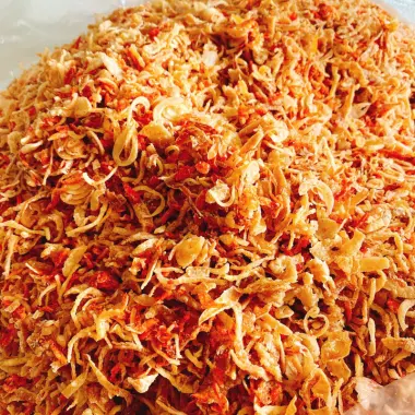 1 kg muối ruốc hành phi dùng cho món bánh tráng trộn ,cuốn,nướng,phơi sương 2 1 kg muối ruốc hành phi dùng cho món bánh tráng trộn ,cuốn,nướng,phơi sương 2
