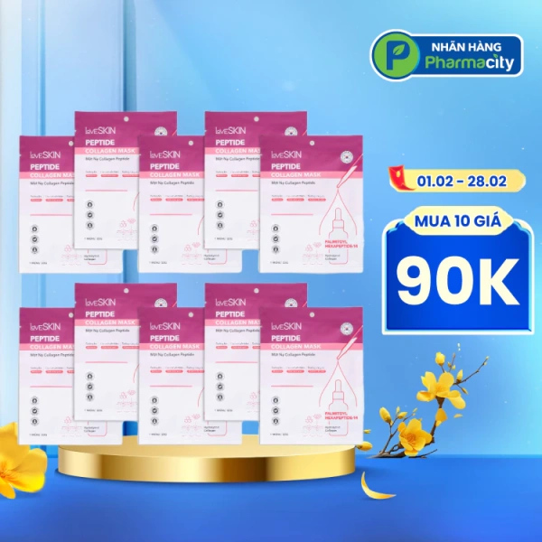 Cách sử dụng mặt nạ collagen peptide LoveSkin 10 miếng để có làn da mềm mịn hơn