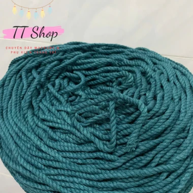 [10m dây 5mm] Dây thừng macrame cotton sợi 5mm mềm mịn đủ màu làm trang trí (decor) [10m] | TT Shop 14