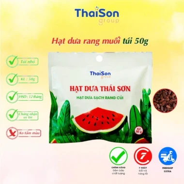 1kg 20 gói Hạt dưa thái Sơn rang củi 50gr – Giá chỉ 234k, giòn bùi, ăn vặt cùng bạn 2