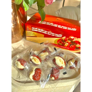 1kg Kẹo Táo Đỏ Kẹp Sữa Lạc Đà Nhân Hạt Điều Dễ Ăn Thơm Ngon Giá Chỉ 128k 6