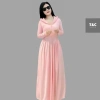 [2 lớp] chống nắng váy toàn thân thun lạnh,mũ vành to rộng,tay xỏ ngón,mẫu mới 2.025,T&C 2 fashion. 6