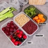 2 Lưới Sắc Nét Hình Chữ Nhật Trong Suốt - Hộp Bảo Quản Rau Nhà Bếp - Hộp Bảo Quản Hạt Trái Cây - Niêm Phong Tủ Lạnh Crisper - Cấp Thực Phẩm, Chống Ẩm 3