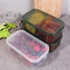 2 Lưới Sắc Nét Hình Chữ Nhật Trong Suốt - Hộp Bảo Quản Rau Nhà Bếp - Hộp Bảo Quản Hạt Trái Cây - Niêm Phong Tủ Lạnh Crisper - Cấp Thực Phẩm, Chống Ẩm 4