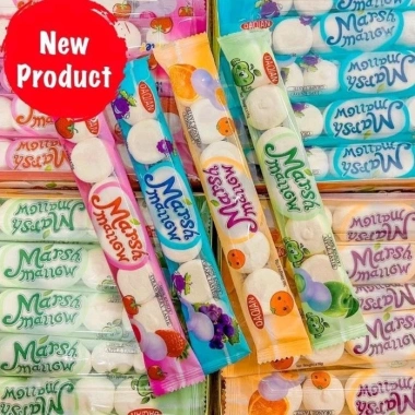 30 kẹo bông marshmallow bánh bao nhân chảy vị trái cây Thái Lan - ưu đãi 70.000