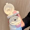 500ml bình giữ nhiệt inox 316 Học sinh cốc nước dễ thương cô gái giá trị cao ống hút cầm tay ly giữ nhiệt 4
