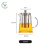 Ấm trà thủy tinh chịu nhiệt 550-950ml có lõi lọc Inox, đun nóng trực tiếp, giá chỉ 89.000đ 13