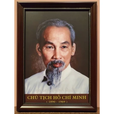 Ảnh Chân Dung Hồ Chí Minh Kiểu Cổ Đẹp - Kích Thước 26*35cm - Giảm 30k 2