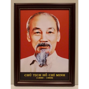 Ảnh Chân Dung Hồ Chí Minh Kiểu Cổ Đẹp - Kích Thước 26*35cm - Giảm 30k 3