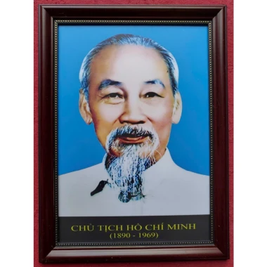 Ảnh Chân Dung Hồ Chí Minh Kiểu Cổ Đẹp - Kích Thước 26*35cm - Giảm 30k 6