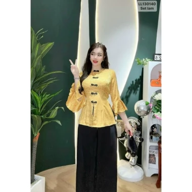 Áo Bà Ba Tay Loe Gấm Mịn Thấm Hút Mồ Hôi Tốt - Nữ Tú Sắc Sở Hữu Ngay Chưa Tới 170K 5 Áo Bà Ba Tay Loe Gấm Mịn Thấm Hút Mồ Hôi Tốt - Nữ Tú Sắc Sở Hữu Ngay Chưa Tới 170K 5