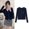 Áo Cardigan Len Thêu Logo Thỏ Hàn Quốc - Giá Cực Sốc 206K 2