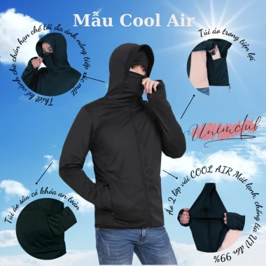 Áo Chống Nắng 2 Lớp Nam Nữ Thế Hệ Mới Mũ Có Lưới Che Chán Chất Liệu Cool Air Mát Lạnh Chống Nắng Ngừa Tia UV Hiệu Quả Ch Áo Chống Nắng 2 Lớp Nam Nữ Thế Hệ Mới Mũ Có Lưới Che Chán Chất Liệu Cool Air Mát Lạnh Chống Nắng Ngừa Tia UV Hiệu Quả Ch