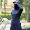 Áo chống nắng nữ 2 lớp toàn thân dáng dài, áo choàng vải kim cương thông hơi cao cấp XUZI 151.800 2