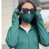 Áo chống nắng nữ 2 lớp toàn thân dáng dài, áo choàng vải kim cương thông hơi cao cấp XUZI 151.800 4