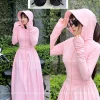 Áo Chống Nắng Toàn Thân Nữ - Váy Thun Lạnh Chống Tia UV Tặng Kính Râm Giảm 53k 4