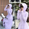 Áo Chống Nắng Toàn Thân Nữ - Váy Thun Lạnh Chống Tia UV Tặng Kính Râm Giảm 53k 5