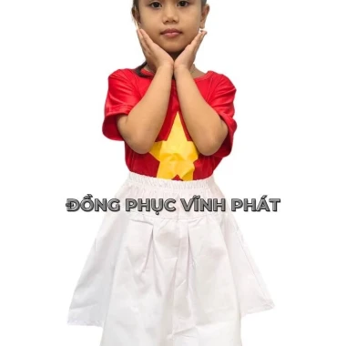 Áo Cờ Đỏ Sao Vàng Cho Bé Múa Giá Cực Sỉ 35K Bộ Quần Váy Đầy Đủ Size Chất Đẹp 9 Áo Cờ Đỏ Sao Vàng Cho Bé Múa Giá Cực Sỉ 35K Bộ Quần Váy Đầy Đủ Size Chất Đẹp 9