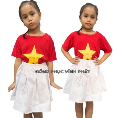 Áo Cờ Đỏ Sao Vàng Cho Bé Múa Giá Cực Sỉ 35K Bộ Quần Váy Đầy Đủ Size Chất Đẹp 12 Áo Cờ Đỏ Sao Vàng Cho Bé Múa Giá Cực Sỉ 35K Bộ Quần Váy Đầy Đủ Size Chất Đẹp 12
