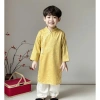 Áo dài bé trai chất gấm kèm quần lụa mềm mịn đui cài SZ 10-40kg Giá ưu đãi 159.000 2