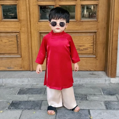 Áo Dài Bé Trai Fbaby Phối Trơn Mềm Mại Không Nhăn Mặc Lễ Tết, Đi Chơi Thiết Kế Cao Cấp An Toàn Cho Bé 2 Áo Dài Bé Trai Fbaby Phối Trơn Mềm Mại Không Nhăn Mặc Lễ Tết, Đi Chơi Thiết Kế Cao Cấp An Toàn Cho Bé 2