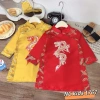 Áo dài bé trai thêu rồng tinh xảo, áo tết Năm Thìn 2.024 – Giá ưu đãi 150.000