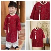 Áo dài cách tân bé trai BÌNH AN Tết 2.026 - Vải tafta gấm mềm 2 màu, giảm còn 269.000 2