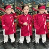 Áo dài cách tân bé trai Tết 2.024 vải gam siu đẹp kèm đội đầu giảm giá