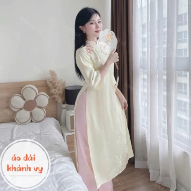 Áo dài cách tân gấm hồ điệp Tết 2.026 - Giảm giá 279.000đ chỉ từ 362.700đ