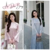 Áo Dài Gấm Dáng Xuông TÂM GIAO Tay Loe Cổ Đính Kết Thủ Công - Giảm 18% còn 309.000 VND