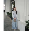 Áo Dài Gấm Dáng Xuông TÂM GIAO Tay Loe Cổ Đính Kết Thủ Công - Giảm 18% còn 309.000 VND 3