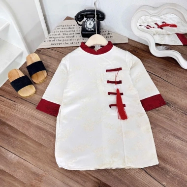 Áo dài Tết bé trai gấm lụa cách tân - đẹp mắt, 169.000 VND năm 2.026